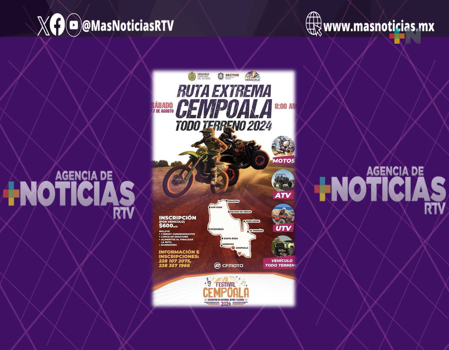 Todo listo para la “Ruta Extrema Cempoala Todo Terreno 2024”